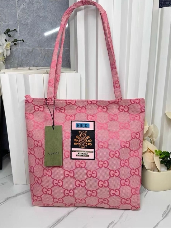 The Unbranded Brand Handbags - Pink GG Monogram Tote Bag